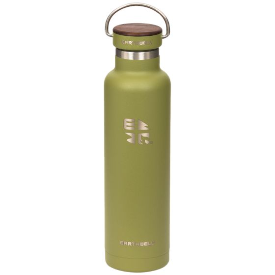 Earthwell Woodie Vacuum Bottle 650ml Walnut / Sequoia Pine