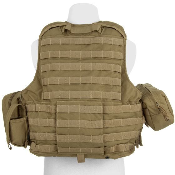 Flyye Force Recon Vest with Pouch Set ver. Mar Khaki