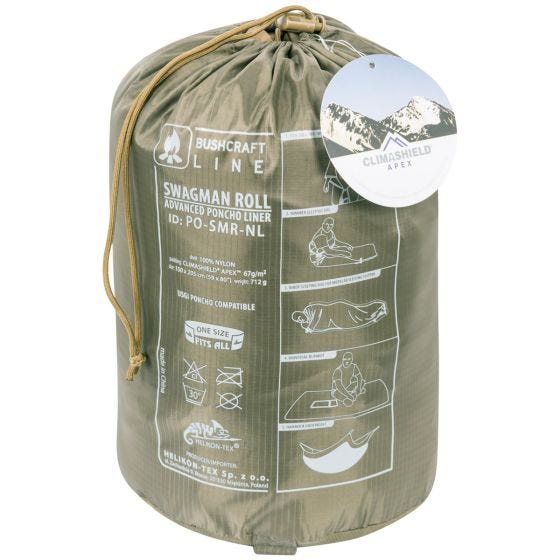 Helikon Swagman Roll Poncho Climashield Apex 67g Flecktarn
