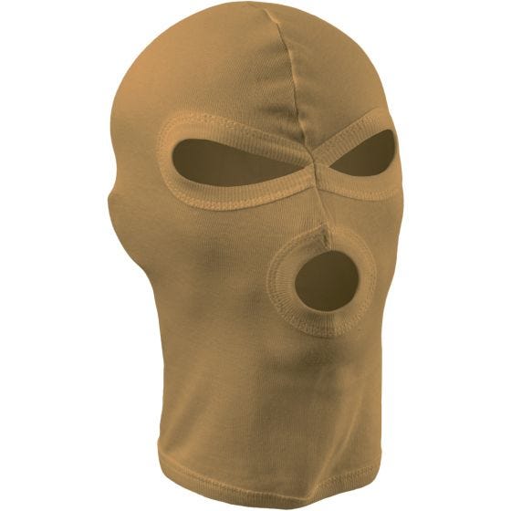 MFH 3 Hole Balaclava Lightweight Cotton Coyote Tan