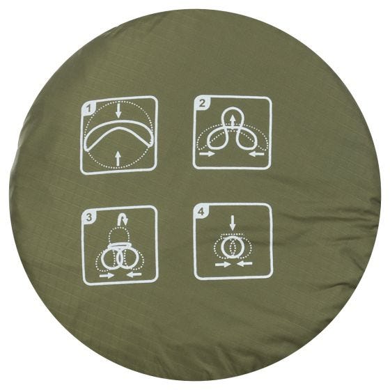MFH Folding Bowl with Bag OD Green
