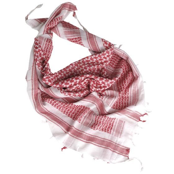 Mil-Tec Shemagh White / Red