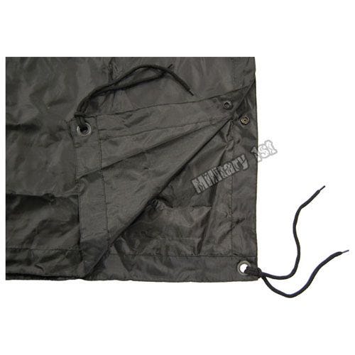 Waterproof Poncho Ripstop Black