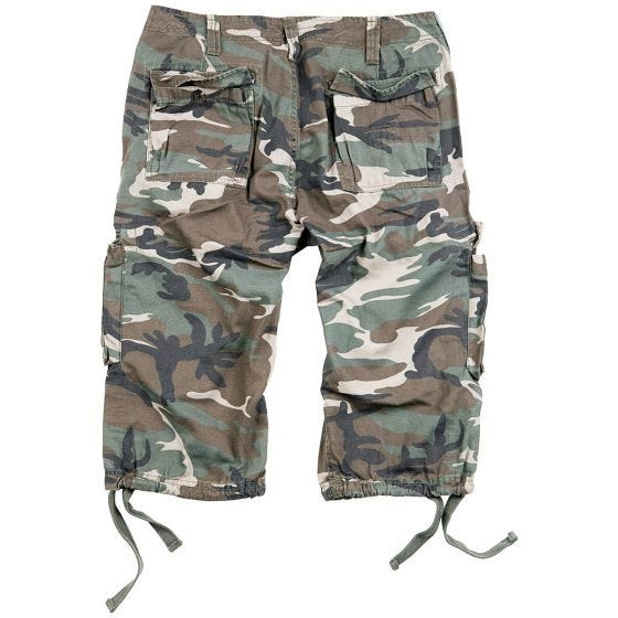 Surplus Trooper Legend 3/4 Shorts Woodland Washed